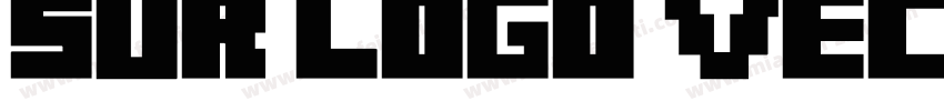 SUR LOGO VECTORISE字体转换
